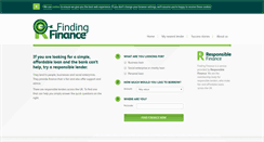 Desktop Screenshot of findingfinance.org.uk